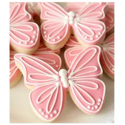 کاتر شیرینی پزی و کوکی مدل پروانه مجموعه 4 عددی