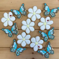 کاتر شیرینی پزی و کوکی مدل پروانه مجموعه 4 عددی