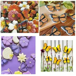 کاتر شیرینی پزی و کوکی مدل پروانه مجموعه 4 عددی