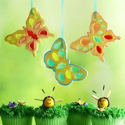 کاتر شیرینی پزی و کوکی مدل پروانه مجموعه 4 عددی