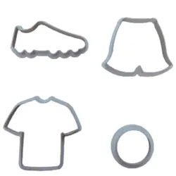 کاتر شیرینی پزی و کوکی مدل ست فوتبالی 4 عددی