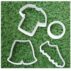 کاتر شیرینی پزی و کوکی مدل ست فوتبالی 4 عددی