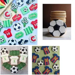 کاتر شیرینی پزی و کوکی مدل ست فوتبالی 4 عددی