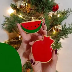 کاتر شیرینی پزی و کوکی مدل ست یلدایی مجموعه 6 عددی