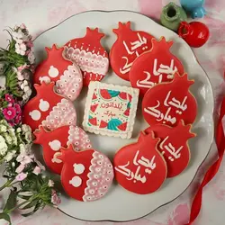 کاتر شیرینی پزی و کوکی مدل ست یلدایی مجموعه 6 عددی