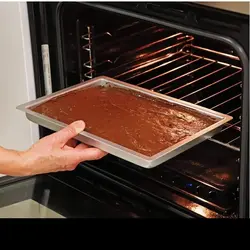 قالب و دیس کیک موج مدل مستطیل لبه کوتاه رولتی سایز 35×45