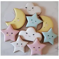 کاتر کوکی و برش خمیر شیرینی مدل ابر مجموعه 4 عددی