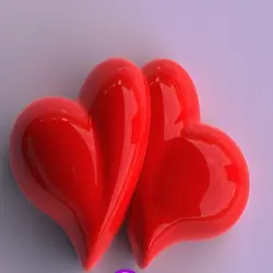 قالب سیلیکونی کیک و دسر مدل قلب 2 نفره سه بعدی