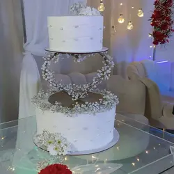 استراکچر کیک مدل قلب معلق