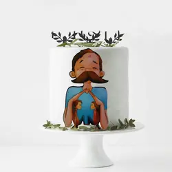 تاپر و ابزار تزیین کیک بهگز مدل پدرم سایه سرم