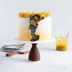 تاپر و ابزار تزیین کیک بهگز مدل من و پدرم