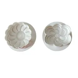 کاتر فشاری شیرینی پزی مدل گل فلورا مجموعه 2 عددی