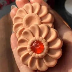 کاتر فشاری شیرینی پزی مدل گل فلورا مجموعه 2 عددی