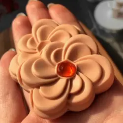 کاتر فشاری شیرینی پزی مدل گل فلورا مجموعه 2 عددی