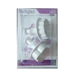 کاتر فشاری شیرینی پزی مدل گل فلورا مجموعه 2 عددی