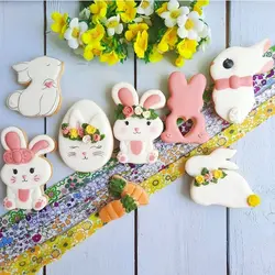 کاتر شیرینی پزی خرگوش و هویج مدل عید پاک مجموعه 4 عددی