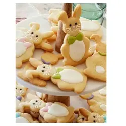 کاتر شیرینی پزی خرگوش و هویج مدل عید پاک مجموعه 4 عددی