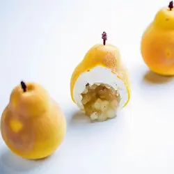 قالب سیلیکونی دسر مدل گلابی 3 بعدی
