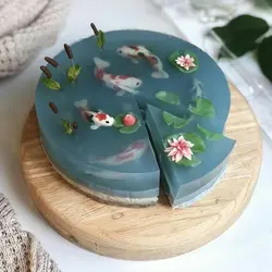 ماهی تزیینی کیک ژله ای بسته 100 عددی
