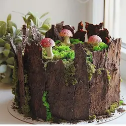 ابزار و ماکت تزیین کیک مدل قارچ مینیاتوری صورتی مجموعه 10 عددی