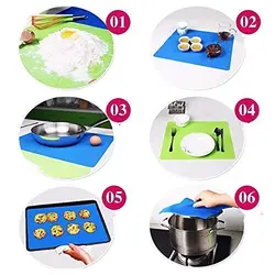 مت مدرج سیلیکونی صفحه شیرینی و خمیر سایز 45×65