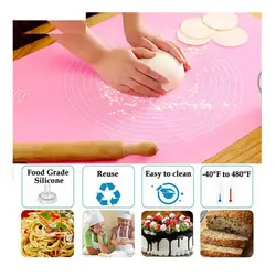 مت مدرج سیلیکونی صفحه شیرینی و خمیر سایز 45×65