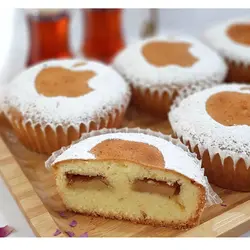 کپسول کیک و شیرینی پزی مدل پای سیب بسته 100 عددی