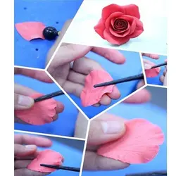 ابزار فوندانت و گلسازی مدل سمبه پلاستیکی مجموعه 5 عددی