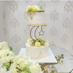 استراکچر کیک مدل ماه و ستاره معلق