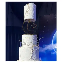 استراکچر کیک مدل ماه و ستاره معلق