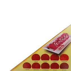 صفحه تکسچر سیلیکونی تزیین کیک و شیرینی طرح قلب