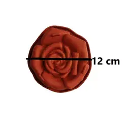 قالب سیلیکونی دسر و کیک مدل گل رز مارگاریتا سایز 12