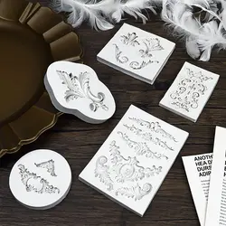 قالب سیلیکونی مولد فوندانت بهگز مدل حاشیه و پایه مدرن متوسط