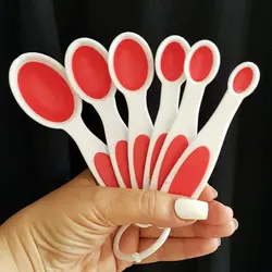 پیمانه اندازه گیری آشپزی و شیرینی مدل قاشقی مجموعه 6 عددی