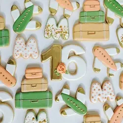 کاتر شیرینی کوکی و خمیر فوندانت مدل اعداد انگلیسی مجموعه 9 عددی