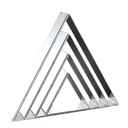 کاتر کوکی و برش خمیر شیرینی مدل مثلث مجموعه 4 عددی