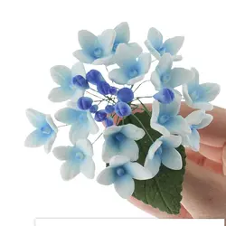 ست کاتر و وینر سیلیکونی فوندانت بهگز مدل گل ادریسی مجموعه 4 عددی