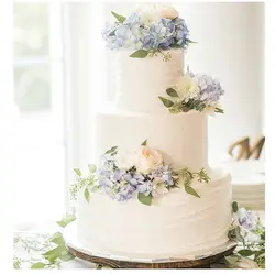 ست کاتر و وینر سیلیکونی فوندانت بهگز مدل گل ادریسی مجموعه 4 عددی