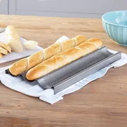 قالب نان باگت تفلون مدل فرانسوی 2 خانه سایز 40×16