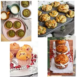 قالب کیک مافین 6 خانه تفلون مدل پانچ دار