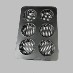 قالب کیک مافین 6 خانه تفلون مدل پانچ دار