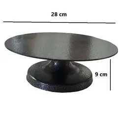 صفحه گردان تزیین کیک و شیرینی پزی مدل چدنی سایز 28