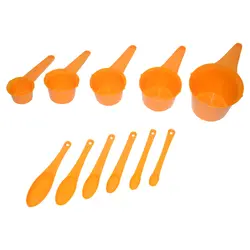 پیمانه اندازه گیری آشپزی و شیرینی طرح آمریکایی مجموعه 11 عددی