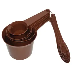 پیمانه اندازه گیری آشپزی و شیرینی طرح آمریکایی مجموعه 11 عددی