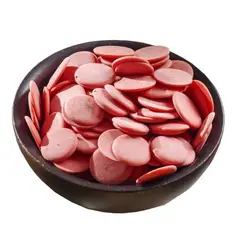 شکلات سکه ای صورتی طعم توت فرنگی - 250 گرم