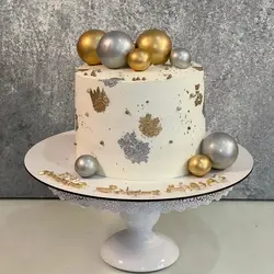 رنگ خوراکی پودری نقره ای تزیین کیک دکتر گوستو – 10 گرم