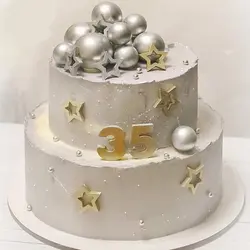 رنگ خوراکی پودری نقره ای تزیین کیک دکتر گوستو – 10 گرم