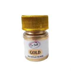 رنگ خوراکی پودری طلایی تزیین کیک دکتر گوستو - 10 گرم