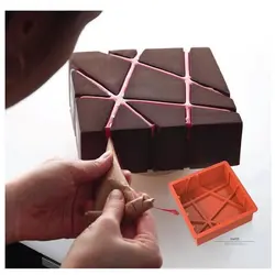 قالب سیلیکونی هندسی کیک و دسر مدل بلوک نامنظم