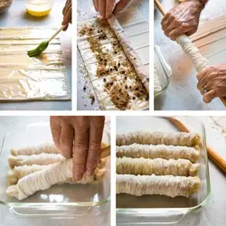 وردنه باقلوا ترک اصل چوبی 80 سانتی